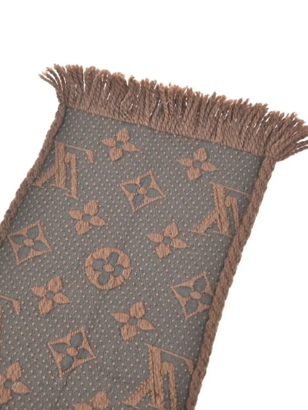 LOUIS VUITTON Echarpe Logomania Scarf Monogram Silk wool BN M72241 35TA583